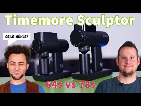 Video der Kaffee-Schule Kaffeemacher mit einem ausführlichen Test der Timemore Sculptor 78s und Timemore Sculptor 64s als Video.